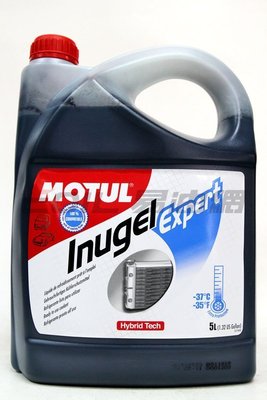 【易油網】【缺貨】MOTUL Inugel Expert -37C 濃縮冷卻液 水箱精 5L SHELL REPSOL
