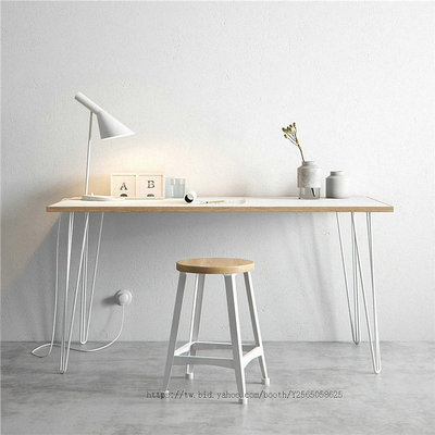 .北歐簡約實木臥室書桌仿古辦公桌椅家用電腦桌設計師寫字台1.2米