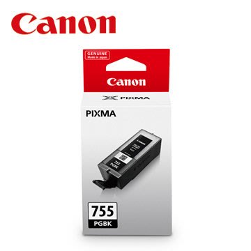 西依歐：CANON PGI-755 BK 原廠黑色高容量墨水匣(請先詢問庫存)