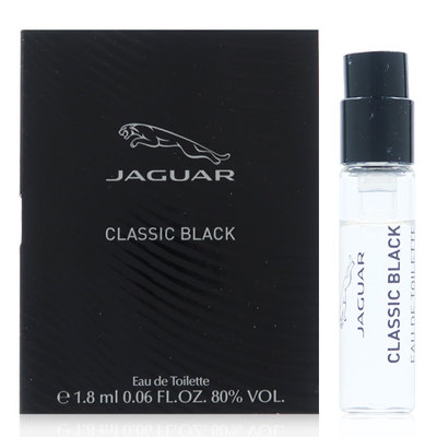 JAGUAR 積架 CLASSIC BLACK 黑爵淡香水 1.8ML 平行輸入