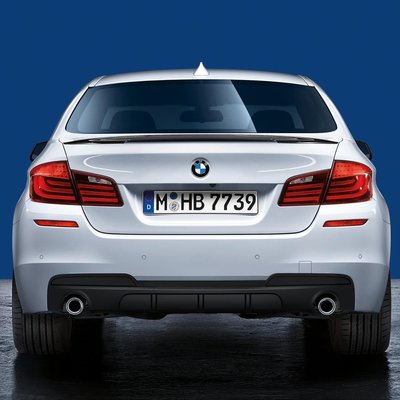 【樂駒】BMW 5 Series F10 F11 535i M Performance 原廠 改裝 後下擾流 素材