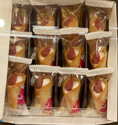 ☆【阿肥】☆ AUDREY 12入 原味 草莓 花束奶油餅乾 禮盒 伴手禮 貴婦送禮