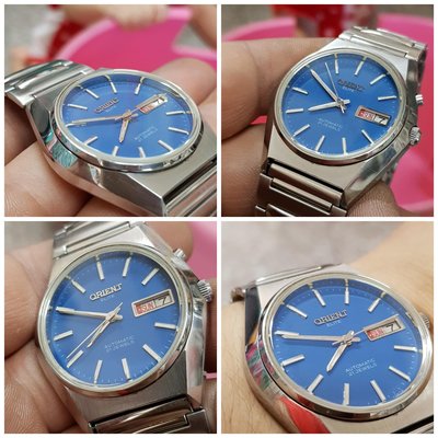 ＜寶藍面＞東方錶 ORIENT 日本 稀有款＜極美＞機械錶 清晰 老品牌  F6