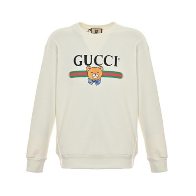 義大利奢侈時裝品牌Gucci KAI泰迪小熊字母印花長袖T恤 代購