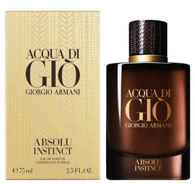 Giorgio Armani GIO Absolu Instinct  亞曼尼寄情水絕對本能男性淡香精/1瓶/75ml-新品正貨