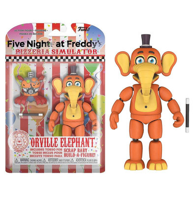 Funko Five Nights At Freddy's佛萊迪五夜驚魂 可動Orville Elephant公仔 披薩模擬器 FNAF