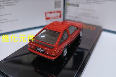 Hobby Japan 1 64 豐田三門跑車模型 Corolla AE86 GT Apex 紅色