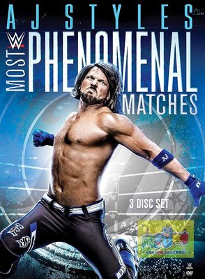 ☆阿Su倉庫☆WWE摔角 AJ Styles Most Phenomenal Matches DVD 傳奇大師精選專輯