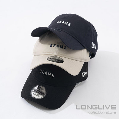 全館免運 正品BEAMS x NEW ERA 930 Logo Cap 經典刺繡棒球帽 帽子 22AW 可開發票