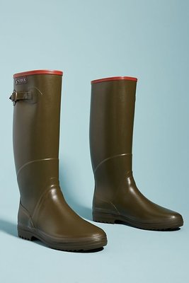 Aigle 法國時尚戶外品牌 Westerlind經典長筒雨靴 時尚墨綠 百搭 size37