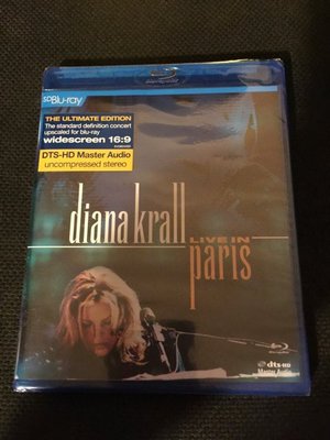 (全新未拆封)戴安娜 克瑞兒 Diana Krall - LIVE IN PARIS 巴黎音樂會演唱會 藍光BD