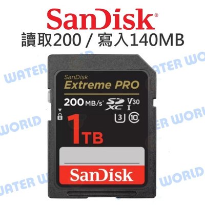 【中壢NOVA-水世界】SanDisk Extreme PRO SDXC 1TB【V30 讀取200 寫入140】記憶卡