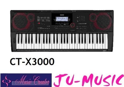 造韻樂器音響- JU-MUSIC - CASIO CT-X3000 61鍵 高階款 AIX 800種音色 公司貨免運費