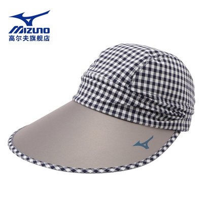 MIZUNO美津濃高爾夫球帽女士 高爾夫遮陽帽舒適透氣大檐帽可調節