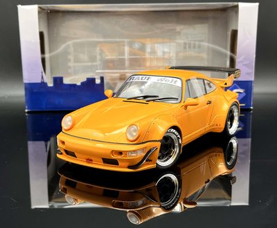 【MASH】現貨特價 Solido 1/18 Porsche 911 (964) RWB orange