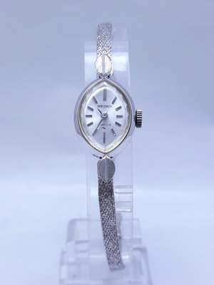 SEIKO精工,型號:093794不鏽鋼手動機械女錶