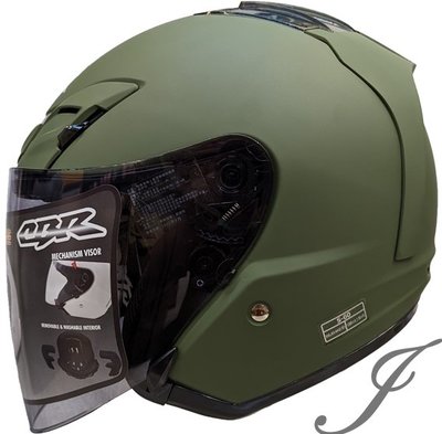 《JAP》CBR S60素色 平軍綠 R帽 內襯全可拆洗 半罩 安全帽 超透氣孔
