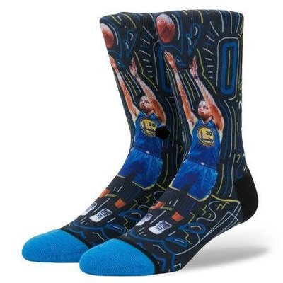 stance NBA CURRY SKETCHBOOK 印花版 柯瑞 襪子 中筒襪 當紅巨星 當今偉大的射手 UA