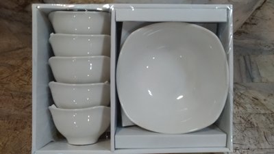B.B.罕品~~簡約和風 純白小瓷碗、中湯碗