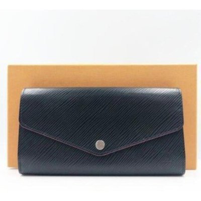 【二手正品】 Louis Vuitton LV路易威登SARAH水波紋EPI皮革 錢包 M64322 長夾 手拿包