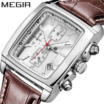 手錶男 廠家批發美格爾MEGIR男士手錶 爆款多功能男錶計時運動手錶2028G