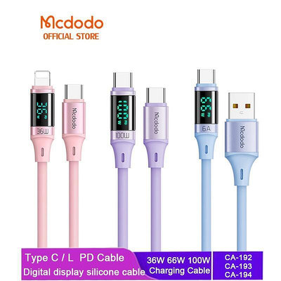 現貨：Mcdodo 數顯充電線 蘋果快充線 Tyoe C Micro USB 快速充電電纜  傳輸線 CA-192