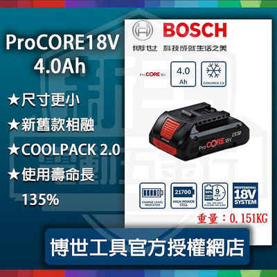 含稅【新宇五金】BOSCH 超核芯鋰電池 HD ProCORE 高密度 電池 18V 4.0Ah 8.0AH 12.AH