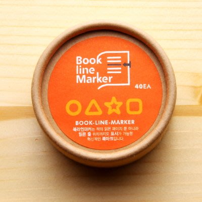 ♀高麗妹♀韓國 Book Line Marker 創意造型書籤套裝 Square Dream 40入(預購)