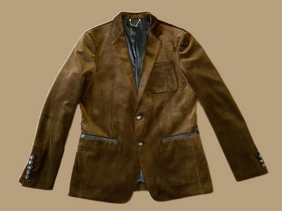 現金價$2500全新 專櫃品牌 Balilla 男裝 紳士 絨布 雙口袋 2顆扣 秋冬 長袖西裝外套 咖啡色