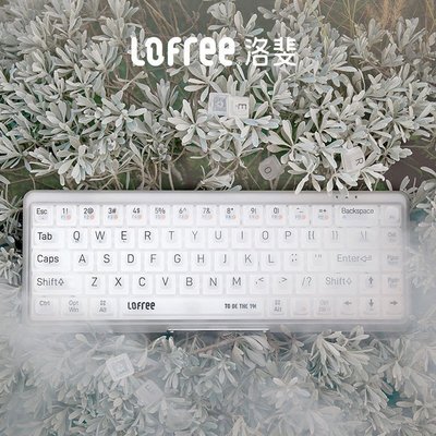 熱銷 【現貨】Lofree洛斐1%迷霧雙模機械鍵盤氣橙透明筆電ipad現貨
