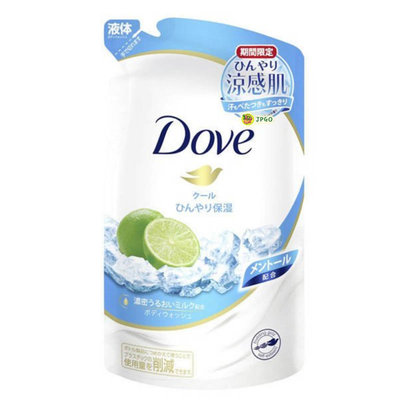 【JPGO】日本製 Dove 多芬 保濕沐浴乳 夏季數量限定 補充包 360g~涼爽薄荷#085