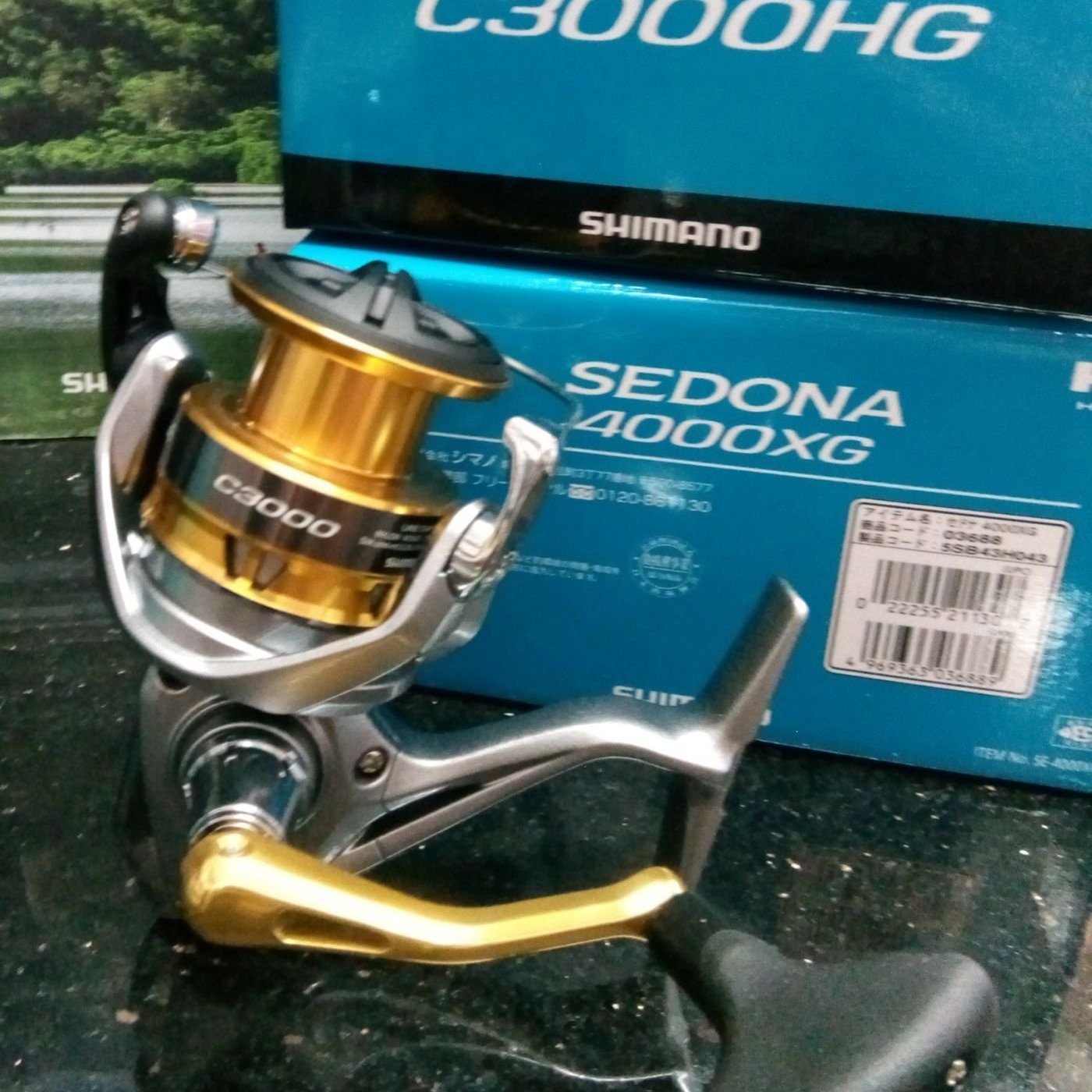 龍哥釣具2 Shimano New Sedona C3000dh 雙把手路亞軟絲磯釣池釣專用 Yahoo奇摩拍賣