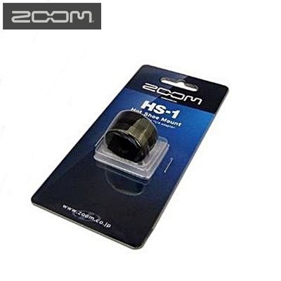 我愛買#日本ZOOM熱靴轉接器HS-1(將熱靴轉成1/4"螺牙 1/4吋螺牙公螺絲)裝接收器另一台單眼相機微單輕單類單