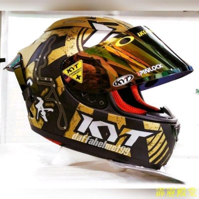 霹靂殿堂全臉頭盔 KYT RC7 系列 17 黑色金色 Doff 帥氣包裝