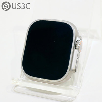 【US3C-青海店】台灣公司貨 Apple Watch Ultra  49mm GPS+LTE TI 鈦金屬原色錶殼 藍寶石水晶玻璃錶面 二手智慧穿戴裝置
