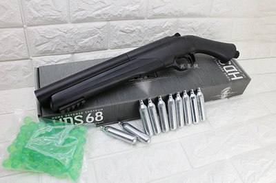 台南 武星級 Umarex T4E HDS68 防身 鎮暴槍 CO2槍 + CO2小鋼瓶 + 橡膠彈( 17MM辣椒彈