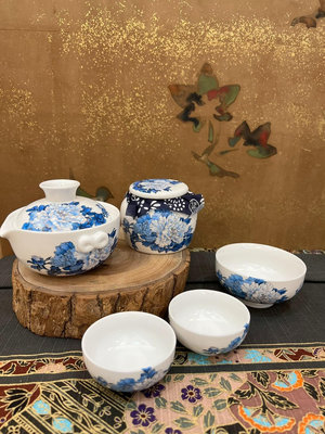 z日本回流中國尚品陶苑茶具套一套，底款瓷匠。羊脂瓷，白如雪。全