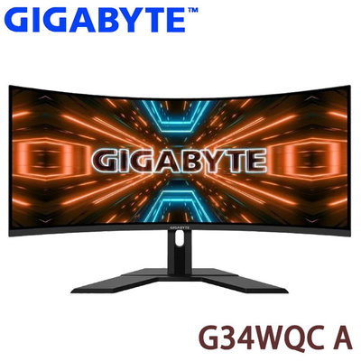 【MR3C】有問有便宜 含稅 Gigabyte 技嘉 G34WQC A 34吋 21:9 144Hz 曲面 電競螢幕