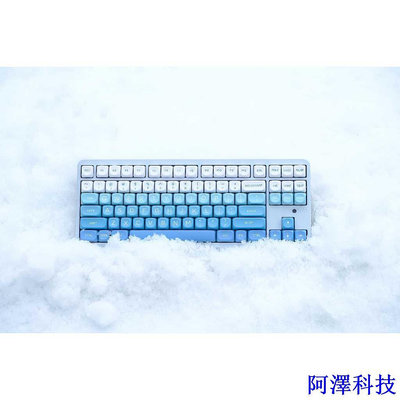 安東科技Gmk Falling Snow 鍵帽,126 鍵鍵帽 MOA Profile DYE-SUB 個性化 GMK 機械鍵盤