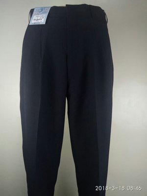 【平價服飾】台灣製造夏季薄款打摺「8655-2」藍色立體直紋免燙西褲(30-42)免費修改