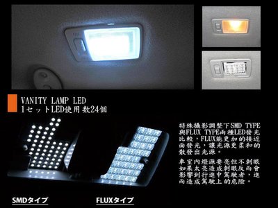 NEOJIMN※ ALTIS 2014年式尊爵版Z版化妝鏡led燈一組兩件式，共使用24個LED