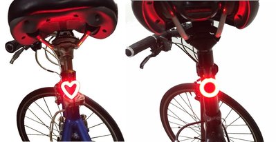 公司貨 日本設計 Bikeguy 愛心燈 天使環 2種可選 防水 超亮LED警示燈 束帶設計 可安裝在安全帽後