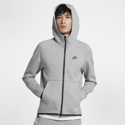 【熱賣精選】Nike Tech Fleece 男裝 休閒 運動外套 連帽外套 灰色 淺灰 88-LK19228