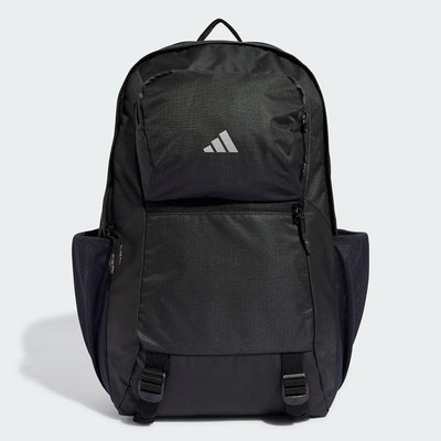 南 2024 8月 ADIDAS 後背包 雙肩包 多功能背包 反光 電腦隔層 拉鍊口袋 25L 黑 IT2183