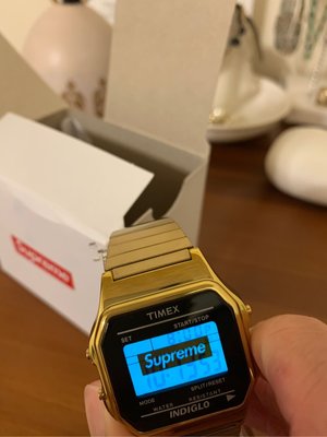 ［二手］2019年 Supreme 手錶 Timex Digital 金色