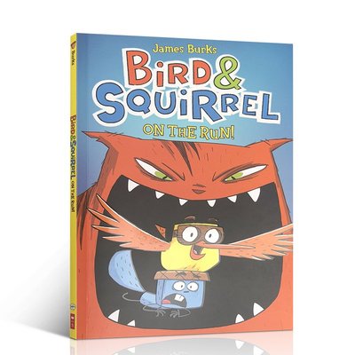 英文原版 Bird & Squirrel on the Run 小鳥與松鼠 兒童啟蒙全彩漫畫 趣味幽默故事書 睡前故事繪