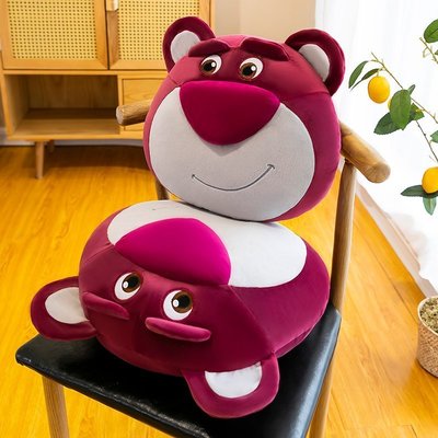 熱賣 日本草莓熊抱枕靠墊辦公室腰靠枕汽車腰枕椅子護腰墊沙發抱枕