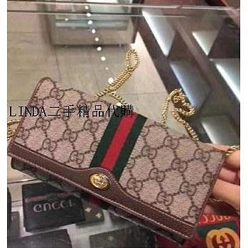 LINDA二手精品代購 GUCCI 古馳 546592 WOC Ophidia GG 手拿晚宴包 鏈條包 翻蓋長夾