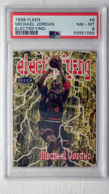 1998-99 Fleer Electrifying #6 Michael Jordan PSA8