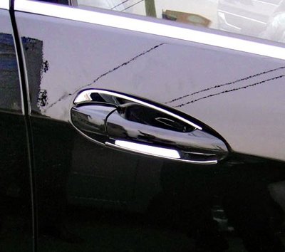 圓夢工廠 Benz 賓士 E W212 E200 E220 E250 E300 E43 鍍鉻銀 車門防刮門碗 內襯保護貼